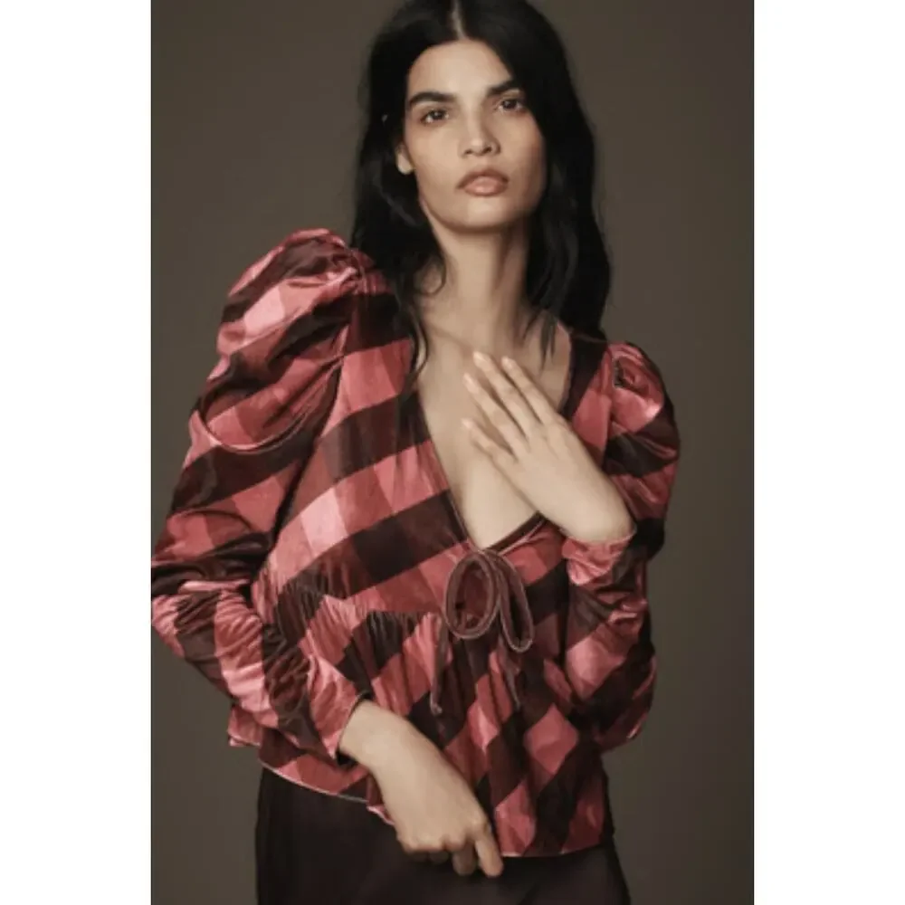 Maeve (Anthropologie) Velvet Babydoll Top - Size XS - Picture 1 of 7